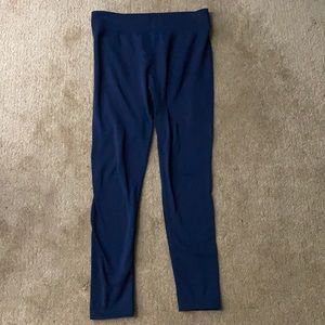 Navy Fleece Lined Leggings